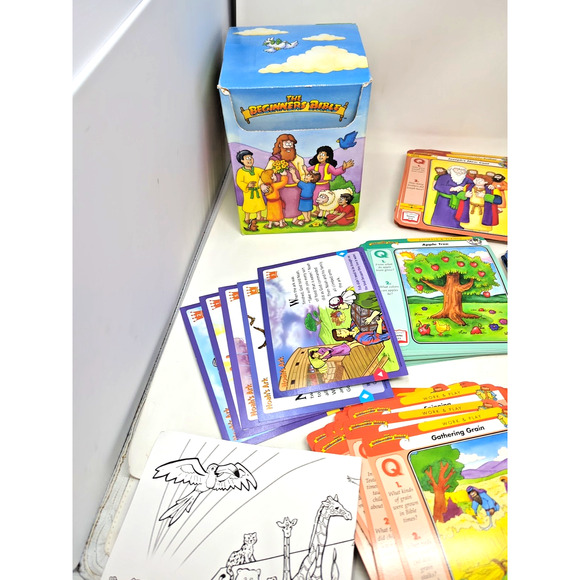 The Beginners Bible Flash Cards Box Set by Grolier - Homeschool - 253 Cards - Picture 4 of 7
